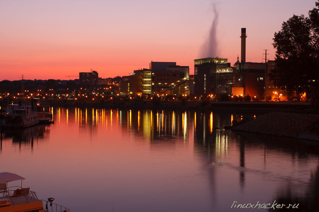 Downtown St. Paul skyline after sunset